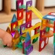 WOOPIE Klocki Magnetyczne Konstrukcyjne Tor Kulkowy 3D 105el.