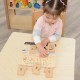 MASTERKIDZ Drewniana Tablica Cykl Życia Fasoli
