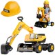 FALK Koparka JCB DIGGER Obrotowa Żółta Ruchoma Łyżka Od 3 Lat.