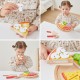 VIGA Drewniana Pizza Do Krojenia Zestaw kuchenny 27 el. Dla Dzieci 18M+