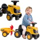 FALK Jeździk Traktor JCB Fastrac z Przyczepą Łopatką i Grabkami 1-3 lat