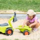 FALK Traktorek Claas Jeździk z Przyczepką Ładowarką i Łyżką