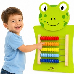 Drewniane Liczydło edukacyjne Żabka Viga Toys