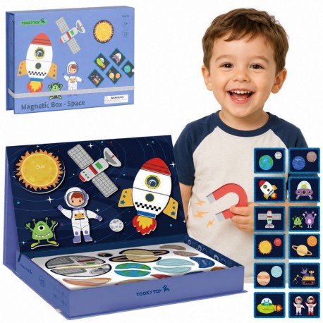 TOOKY TOY Układanka Magnetyczna Kosmos Puzzle