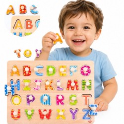 TOOKY TOY Puzzle z Pinezkami Alfabet
