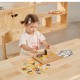 Drewniana Przybijanka Pojazdy budowlane 45 elementów Viga Toys