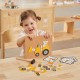 Drewniana Przybijanka Pojazdy budowlane 45 elementów Viga Toys