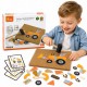 Drewniana Przybijanka Pojazdy budowlane 45 elementów Viga Toys