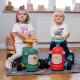 FALK Traktorek Baby Maurice Zielony Vintage z Przyczepką od 1 roku z Recyklingu