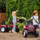 FALK Traktor Valtra Bordowy na Pedały z Przyczepką od 3 Lat