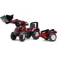 FALK Traktor Valtra Bordowy na Pedały z Przyczepką od 3 Lat