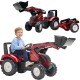 FALK Traktor Valtra Bordowy na Pedały z Przyczepką od 3 Lat