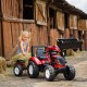 FALK Traktor Valtra Bordowy na Pedały z Przyczepką od 3 Lat