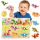 TOOKY TOY Puzzle Układanka Drewniana Dinozaury