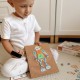 Drewniana Przybijanka Roboty 45 elementów Viga Toys