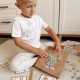 Drewniana Przybijanka Roboty 45 elementów Viga Toys