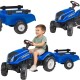 FALK Traktor na Pedały New Holland Duży z Przyczepką + Otwierana Maska od 2 lat