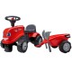 FALK Traktorek Baby Case IH Ride-On Czerwony z Przyczepką + akc. od 12 miesięcy