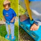 WOOPIE Piankowy Skoczek Pogo Dla Dzieci Do Skakania Niebieski Dinozaur