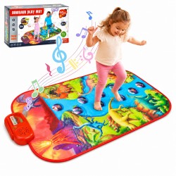 WOOPIE Duża Mata Muzyczna Pianino XL Dinozaury Interaktywna