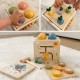 TOOKY TOY Drewniana Wiosenna Kostka Edukacyjna 5w1