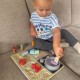 TOOKY TOY Drewniana Kuchnia z Akcesoriami - Zestaw Małego Kucharza