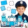 WOOPIE Klocki Magnetyczne 3D Zestaw Komisariat Policji 42el.