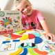 WOOPIE GREEN Drewniana Układanka Montessori 40 Wzorów do Odtworzenia 55 el. Certyfikat FSC