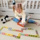 Drewniana gra Domino Farma Viga Toys 28 elementów