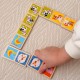 Drewniana gra Domino Farma Viga Toys 28 elementów