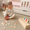 VIGA Układanka Gra edukacyjna drewniana do nauki sortowania śmieci
