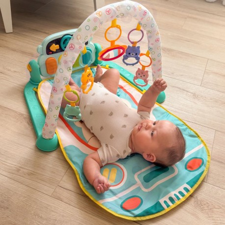 WOOPIE BABY Mata edukacyjna z pianinkiem 10 el