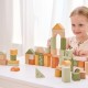 Viga PolarB Drewniane Klocki Bloki Zwierzęta 50 el. Montessori