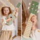 Viga Drewniane Ukulele Gitara Dla Dzieci Zielona