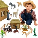 WOOPIE Zestaw Farma ze Zwierzętami Domek Figurki 37 el. Mały Farmer