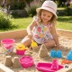WOOPIE Zestaw do Piasku z Łódką i Torbą  Akcesoria 9 el. Różowy Plaża