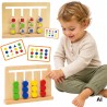 VIGA Gra Logiczna Odwzoruj Kolory i Figury Sorter Montessori