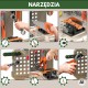 WOOPIE Warsztat 4w1 Zestaw Małego Majsterkowicza Wiertarka na Baterie Akcesoria 90el.