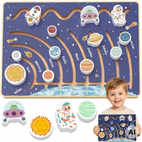 TOOKY TOY Tablica Edukacyjna Układ Słoneczny