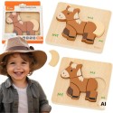 VIGA Drewniane Puzzle - Mój Przyjaciel Konik