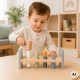 Viga PolarB Drewniana Przebijanka Wbijanka z Młoteczkiem Pingwinek Montessori