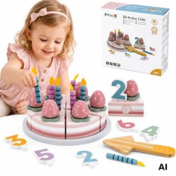 VIGA PolarB Drewniane Ciasto Tort Urodzinowy do Krojenia