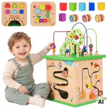 TOOKY TOY Kostka Logiczna Edukacyjna Aktywizująca Przeplatanka