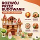WOOPIE Zamek z Cegiełek 3w1 307 el. Figurki Zestaw Konstrukcyjny DIY dla Dzieci