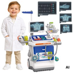 WOOPIE Interaktywny Wózek Małego Doktora Zestaw Lekarski Rentgen 115cm
