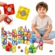 WOOPIE Klocki Magnetyczne Konstrukcyjne 3D Zestaw Edukacyjny Tor Kulkowy 170el.