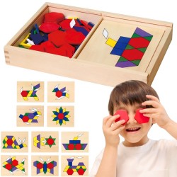 Mozaika geometryczna Viga Toys układanka Puzzle 158 elem.