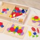 Mozaika geometryczna Viga Toys układanka Puzzle 158 elem.