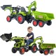 Claas backhoe with excavator and Maxi tilt trailer