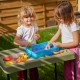 MASTERKIDZ Prostokątny Stolik Do Zabawy Piaskiem I Wodą Regulowana Wysokość